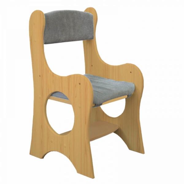 Стульчик с мягким сиденьем (деревянный) KARUSSELL